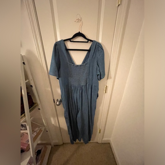 Waist-Defined Puff-Sleeve Jumpsuit - Picture 4 of 8